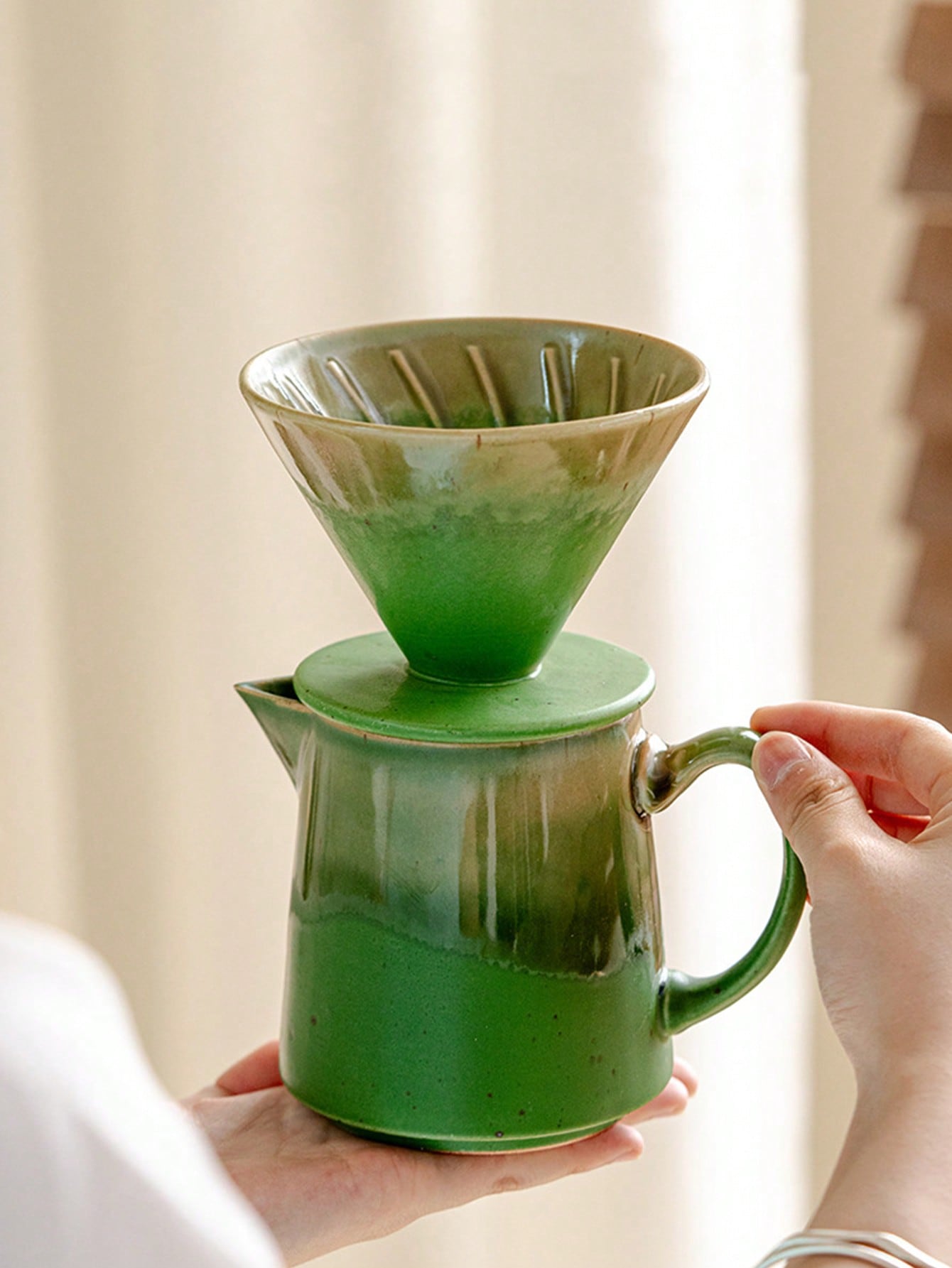 Coffee Equipment Home - 1 Set of Premium Ceramic Pour-Over