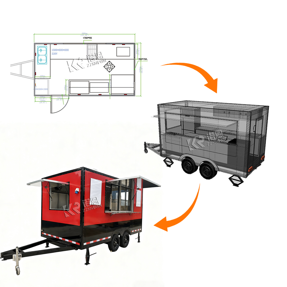 Customized Fast Food Truck Ful – Coffee Equipment For Sale Bewertung und Preis