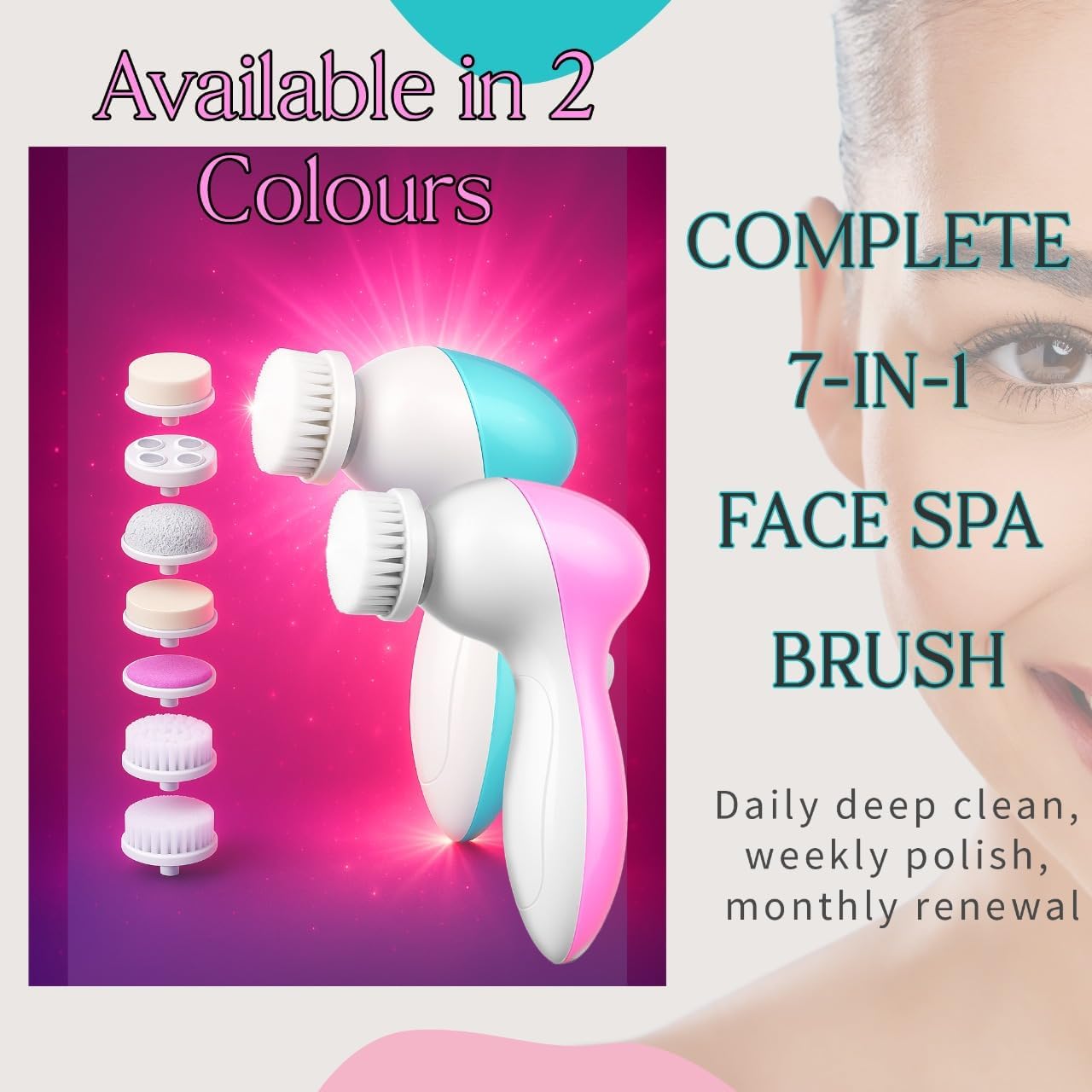 Blue/Pink Cleansing brush/face – Group Head Brush Bewertung und Preis