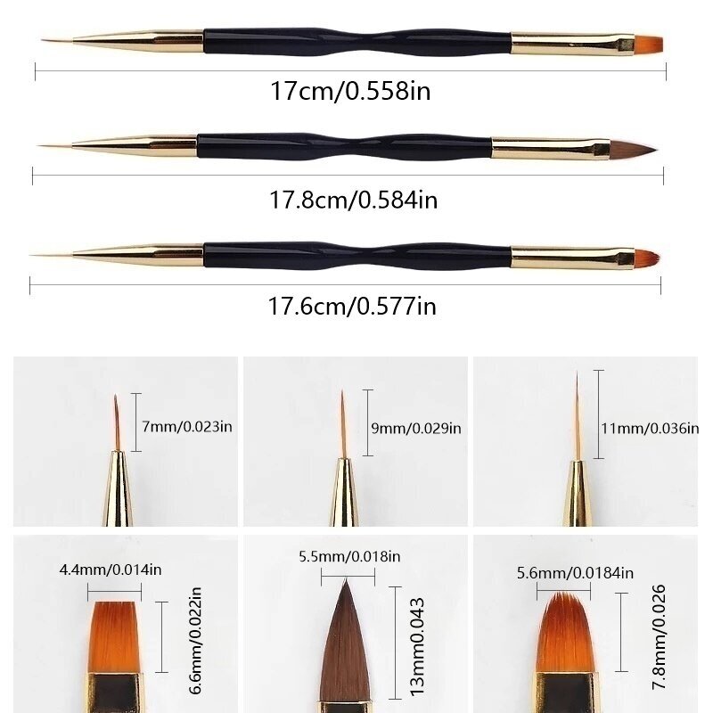 3 pieces of double headed nail – Group Head Brush Bewertung und Preis