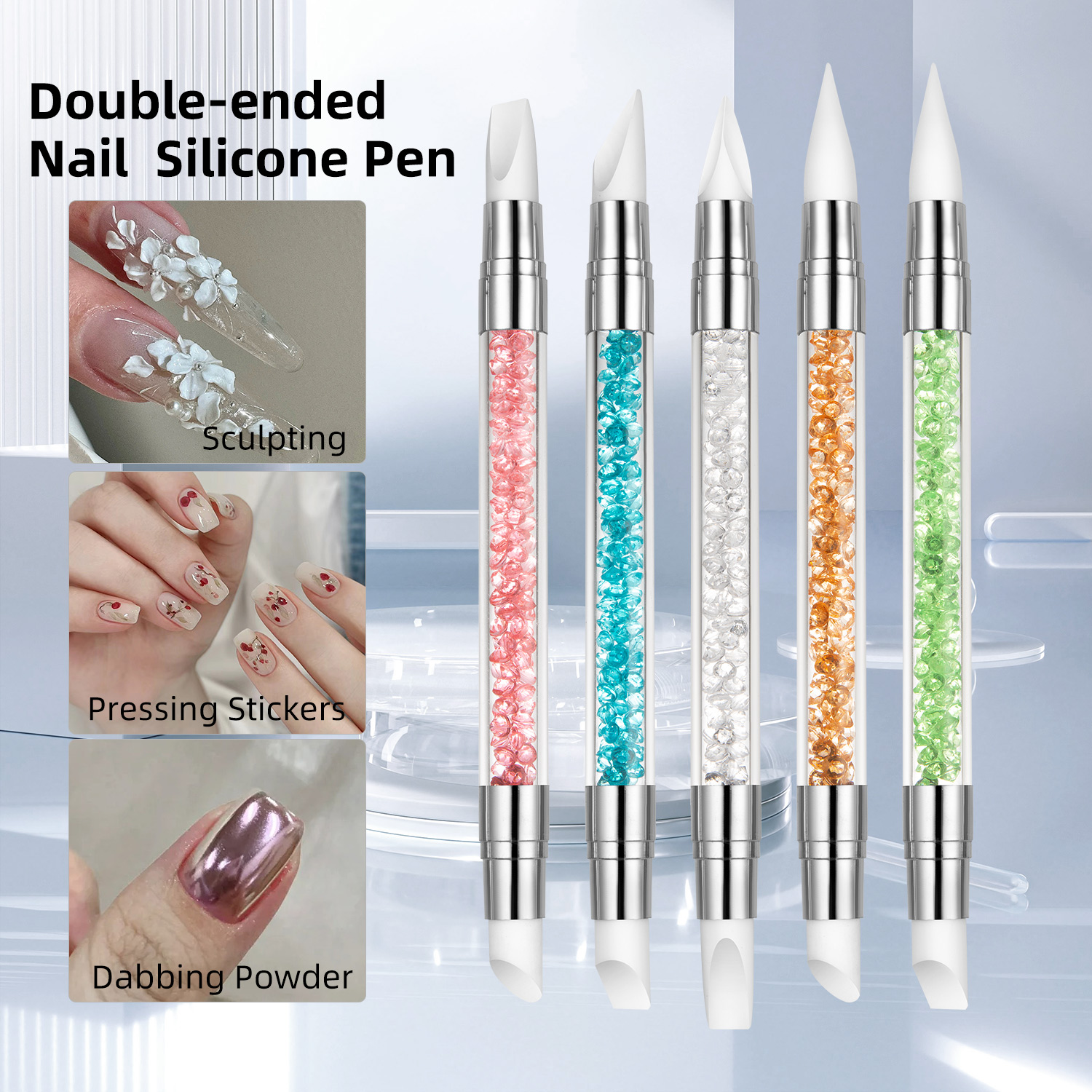 5PCS Double Head Silicone Nail – Group Head Brush Bewertung und Preis