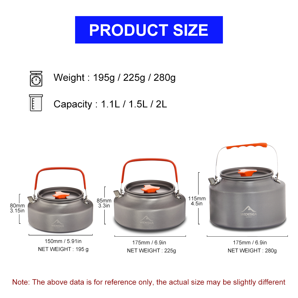 Widesea 1.1L 2L1.5L Camping Wa – Coffee Equipment And Supplies Bewertung und Preis