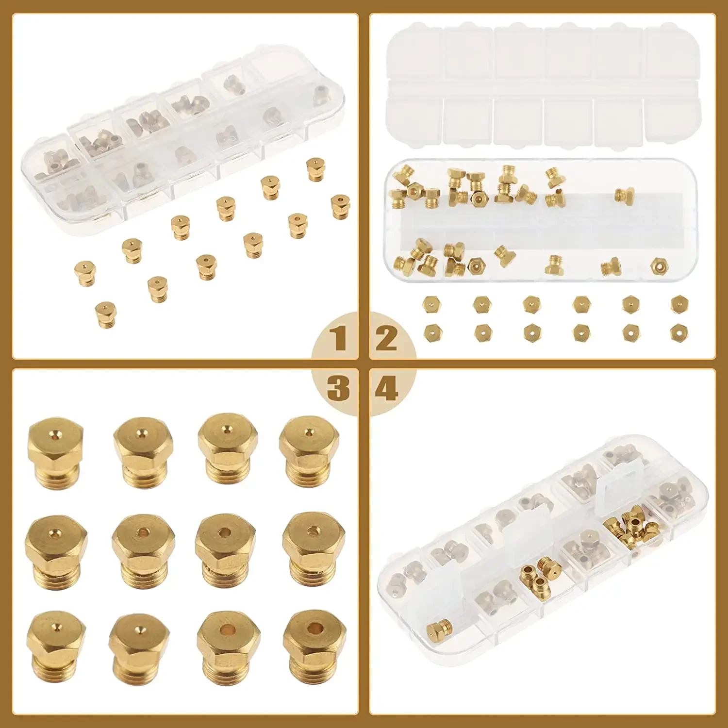 36pcs/1box Solid Brass LP Gas  – Steam Wand Tip Bewertung und Preis